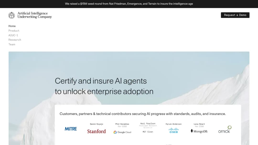 Artificial Intelligence Underwriting Company screenshot