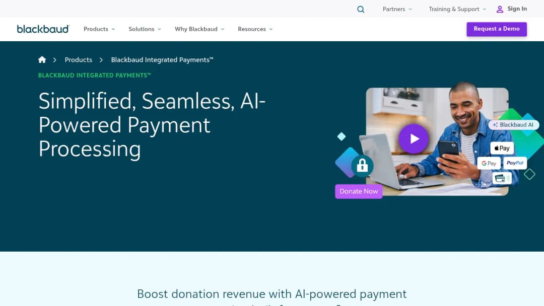 Blackbaud Payment Processing screenshot