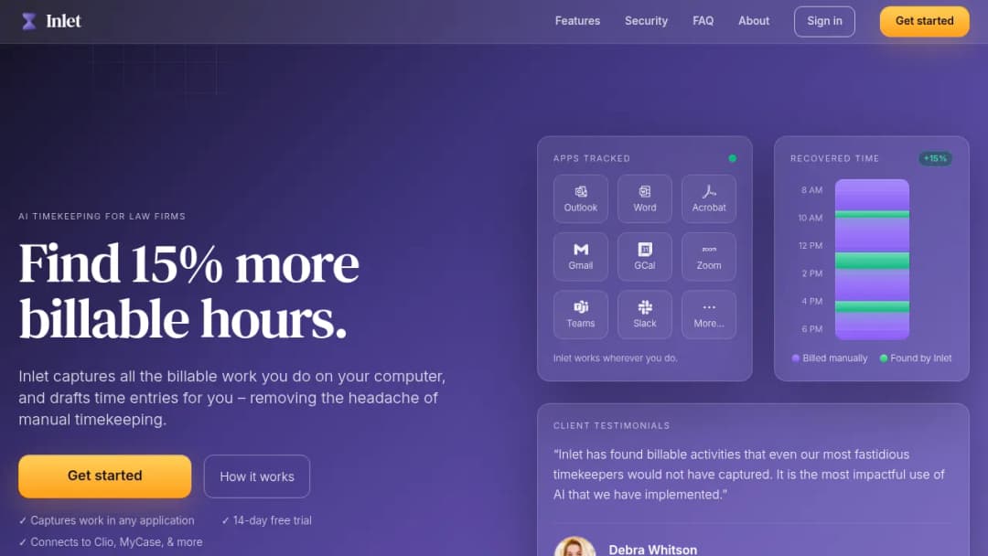Inlet screenshot