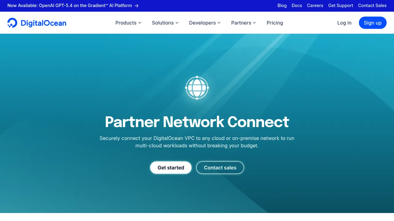 DigitalOcean Partner Network Connect screenshot