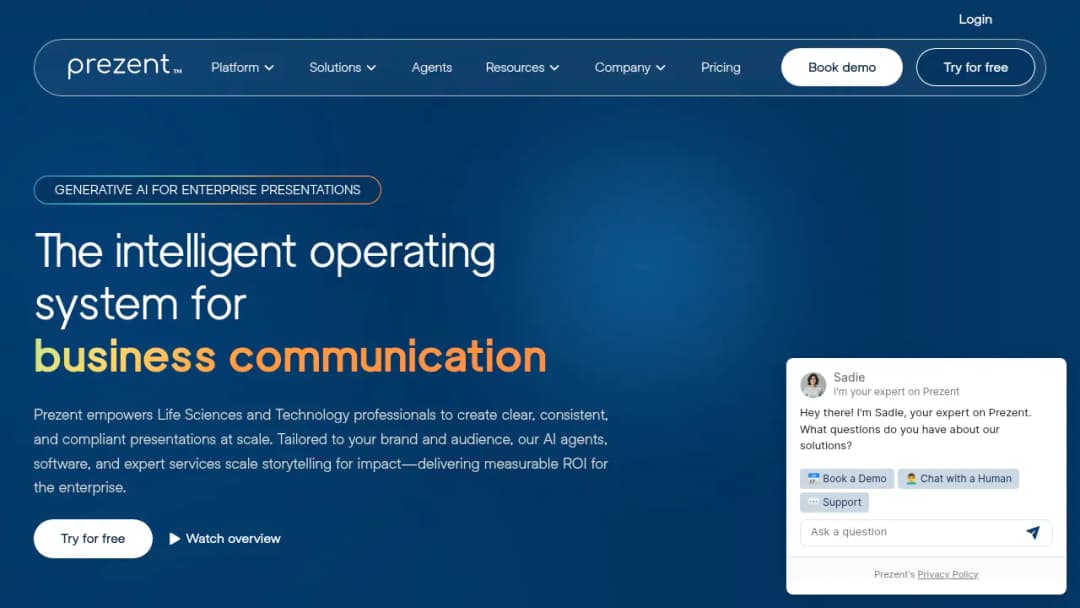 Prezent screenshot
