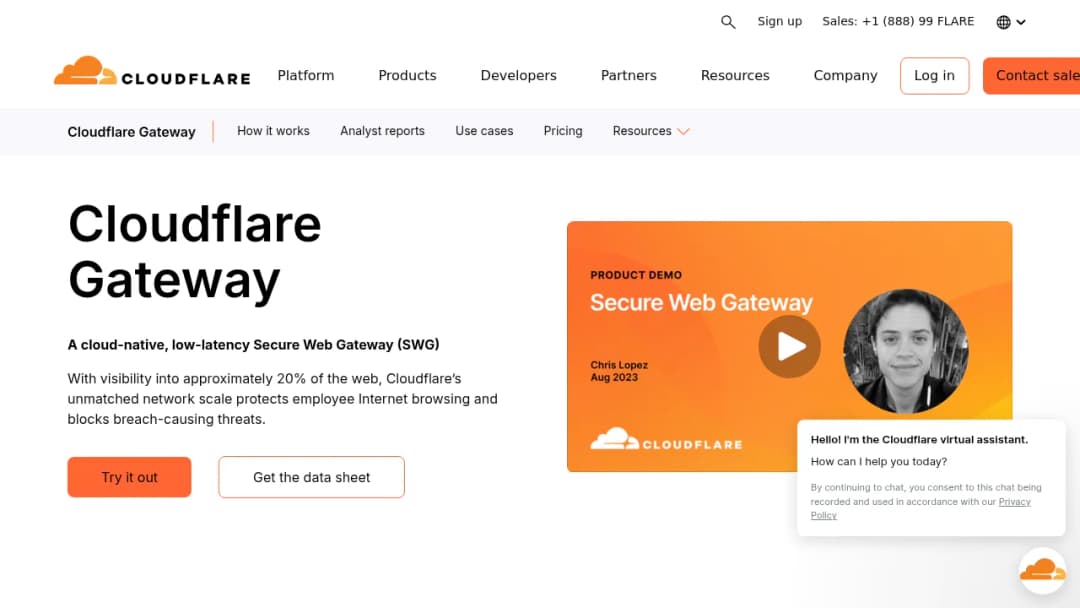 Cloudflare Gateway screenshot