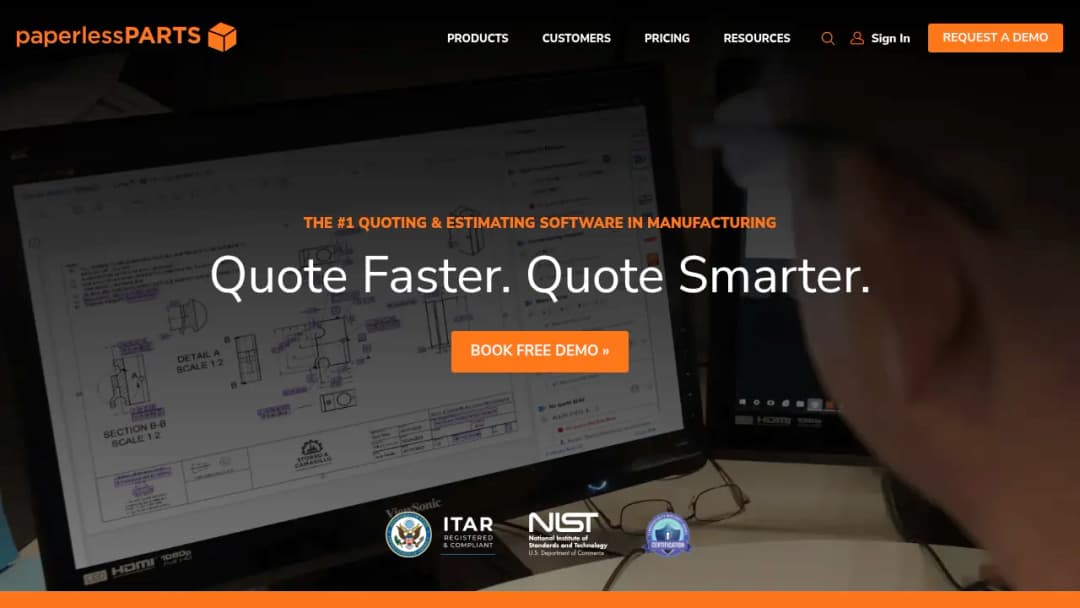 Paperless Parts screenshot