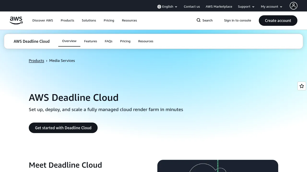 AWS Deadline Cloud screenshot
