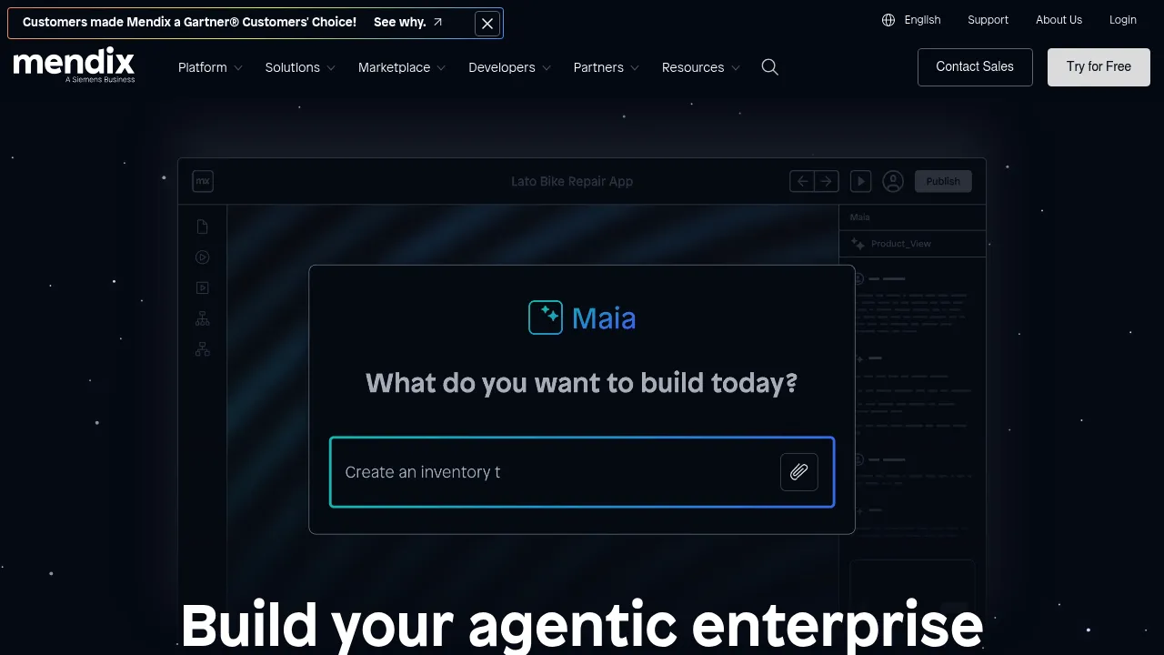 Siemens Mendix screenshot