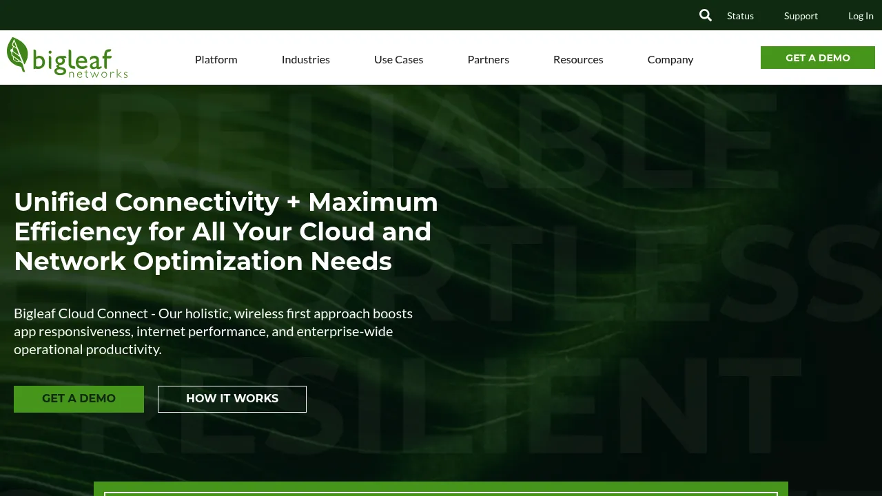 Bigleaf Networks screenshot