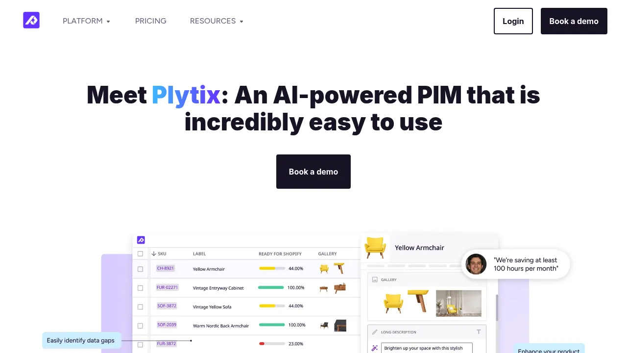 Plytix screenshot