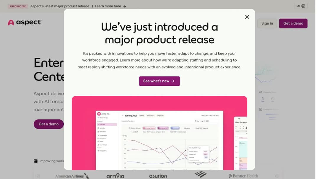 Aspect screenshot