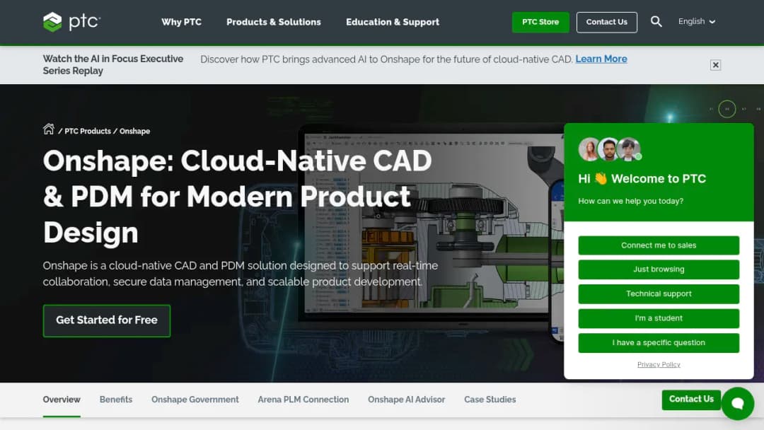 PTC Onshape screenshot