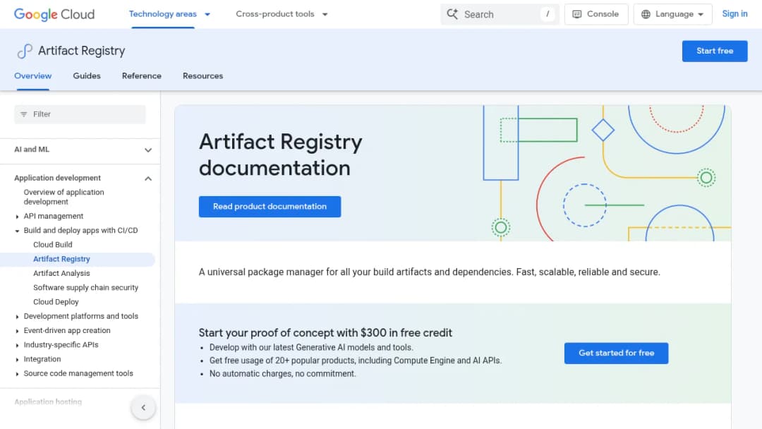 Artifact Registry screenshot