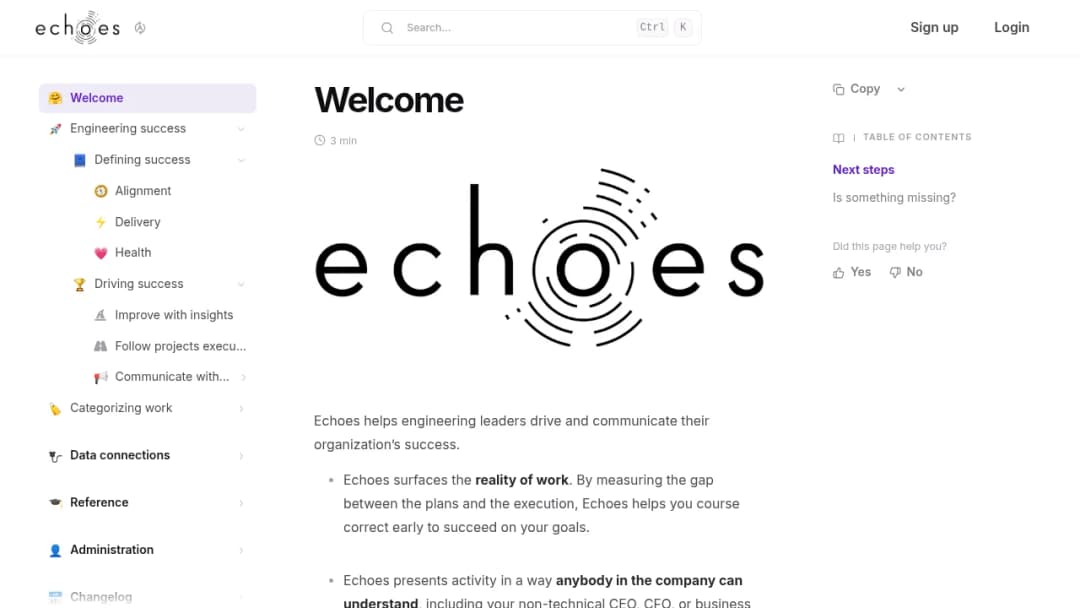 Echoes HQ screenshot