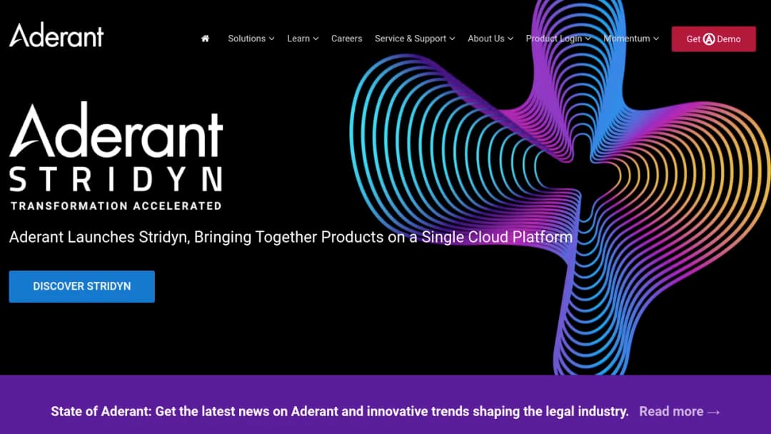 Aderant Holdings screenshot