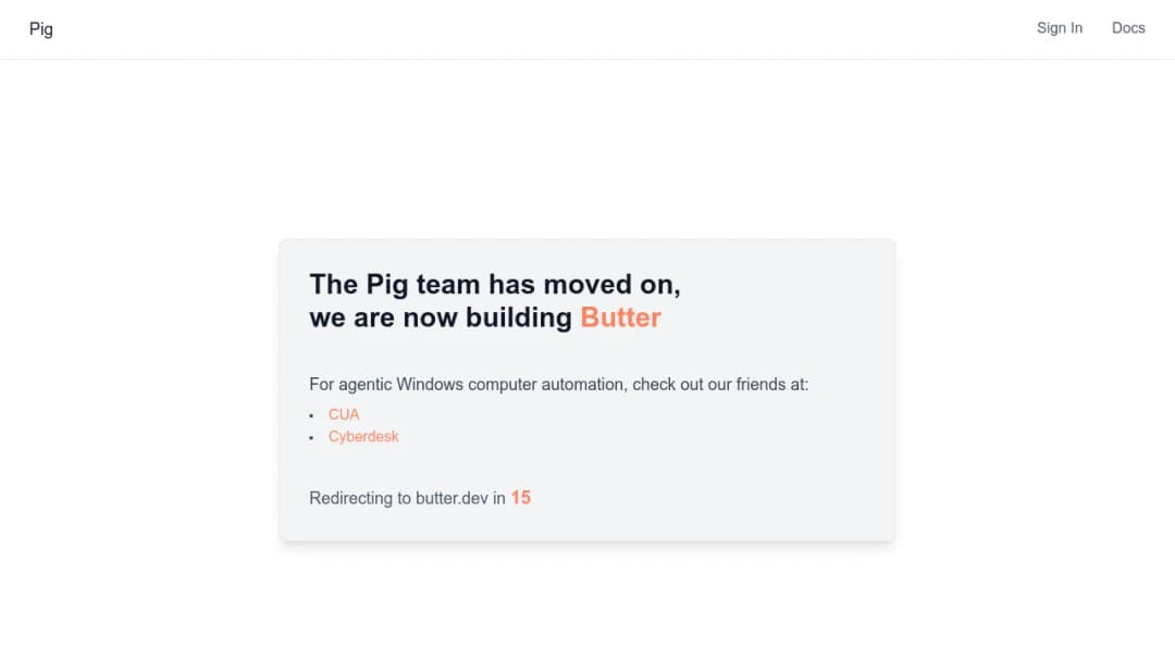 Pig screenshot