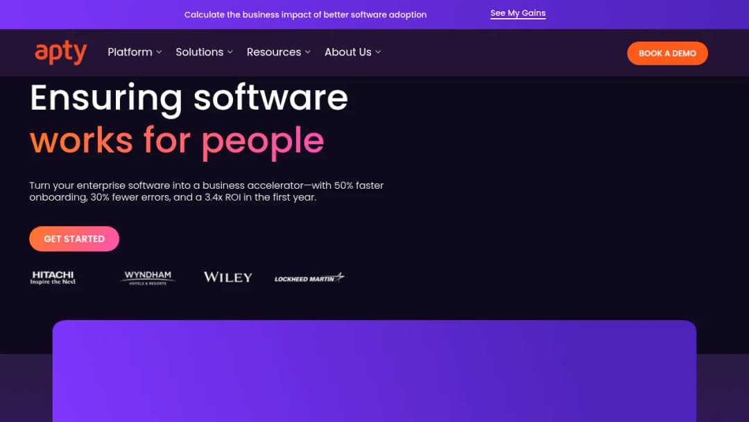 Apty screenshot
