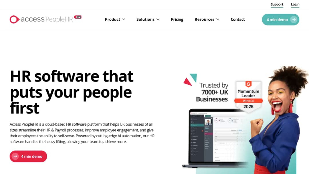 PeopleHR screenshot