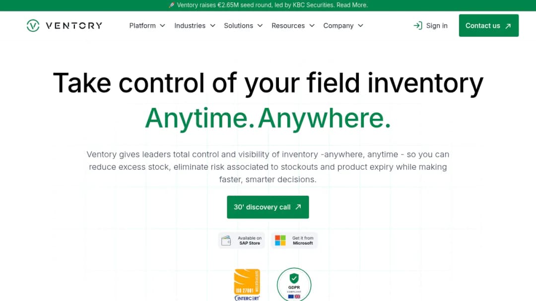 Ventory screenshot