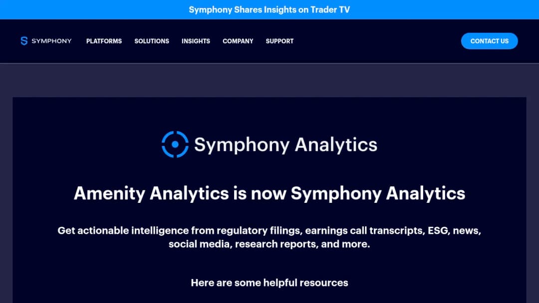 Amenity Analytics screenshot
