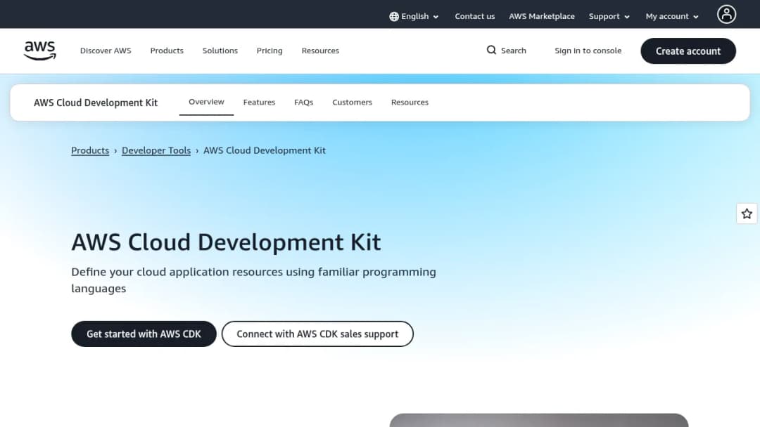 AWS Cloud Development Kit (CDK) screenshot
