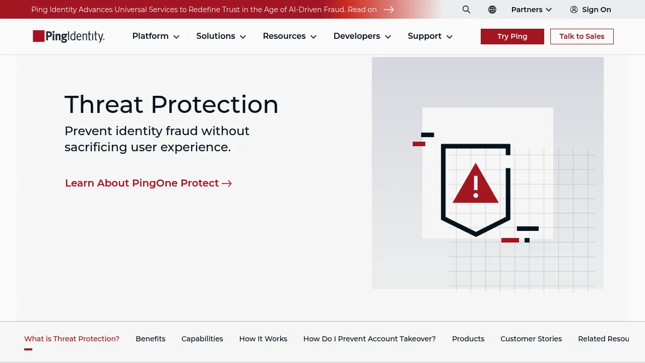 Ping Identity PingOne Protect screenshot