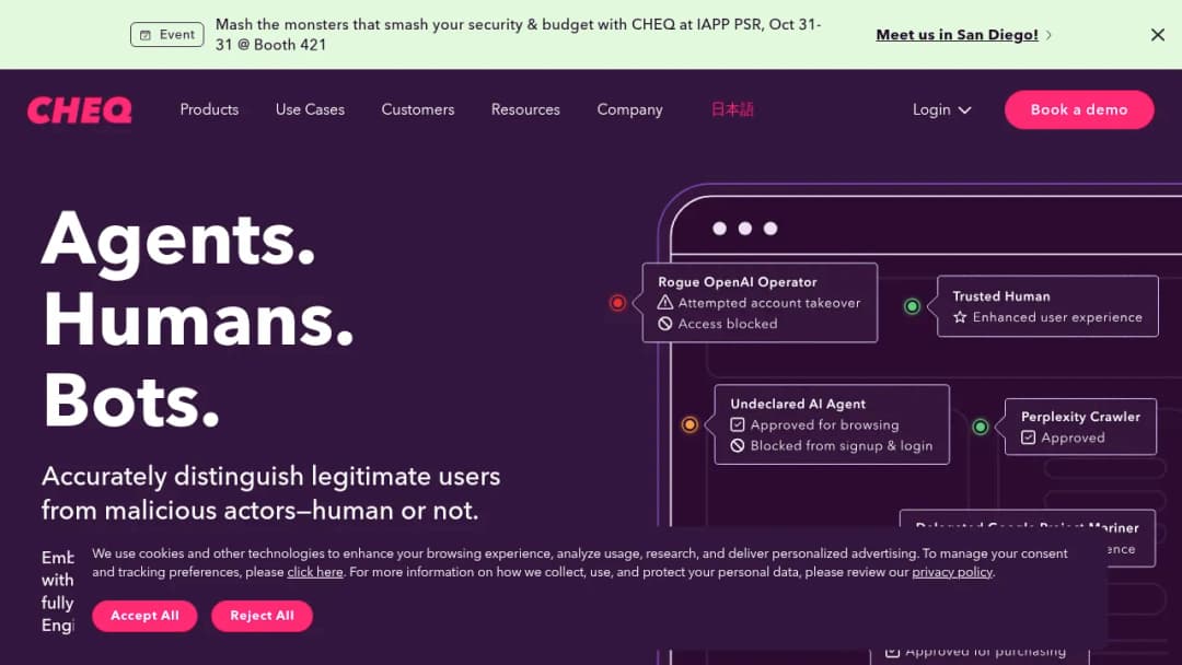 Ensighten (now CHEQ Control & Compliance) screenshot