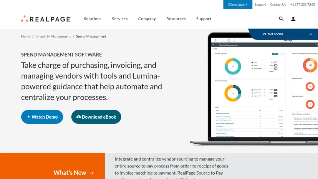 RealPage Spend Management screenshot