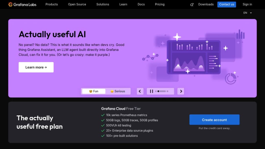 Grafana Labs screenshot