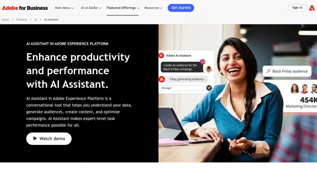 Adobe AI Assistant screenshot