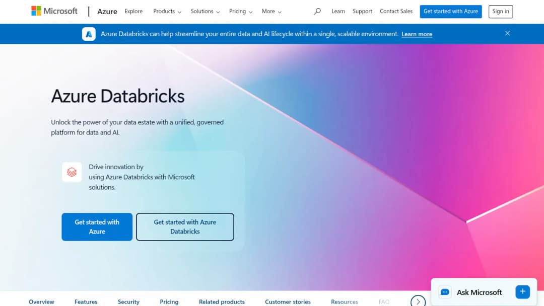Azure Databricks screenshot