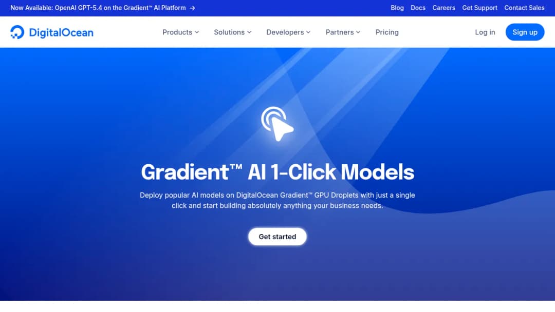 DigitalOcean 1-Click Models screenshot