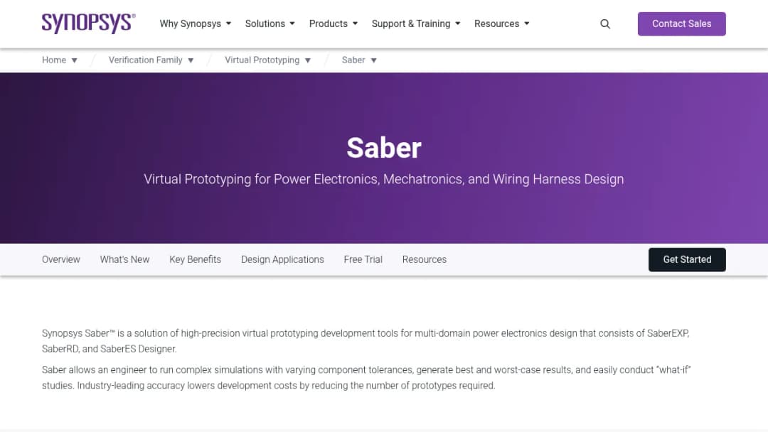 Synopsys SaberRD screenshot