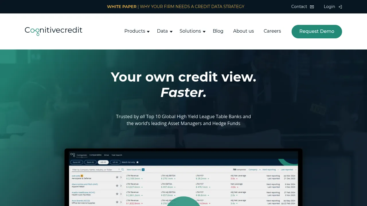 Cognitive Credit screenshot