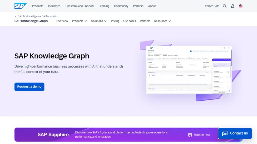 SAP Knowledge Graph screenshot
