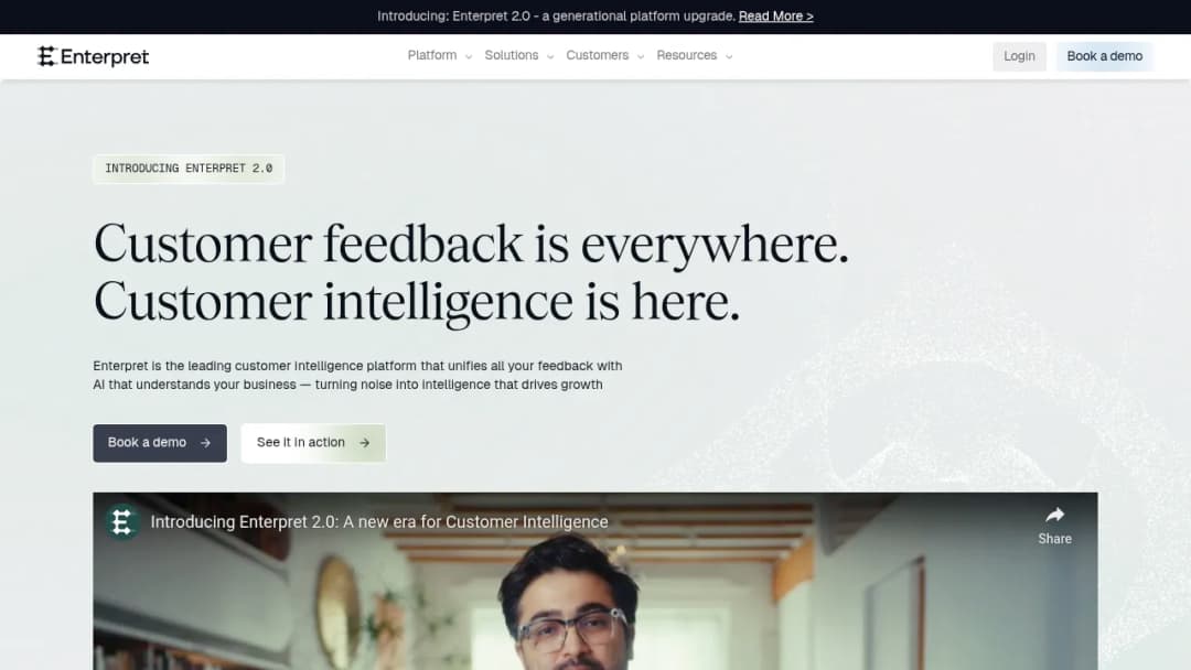 Enterpret screenshot