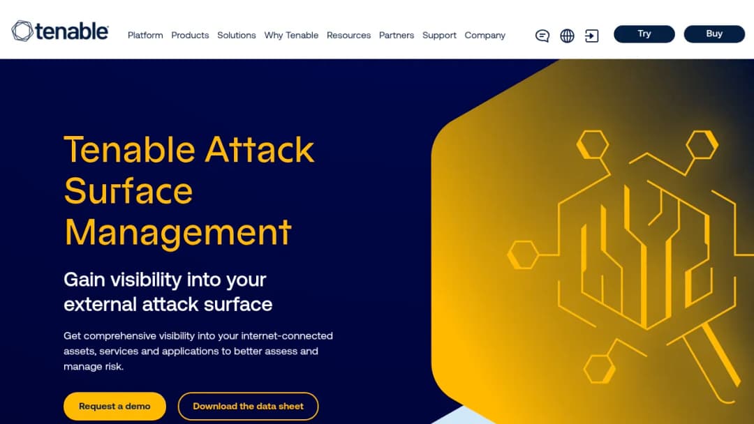 Tenable Attack Surface Management screenshot