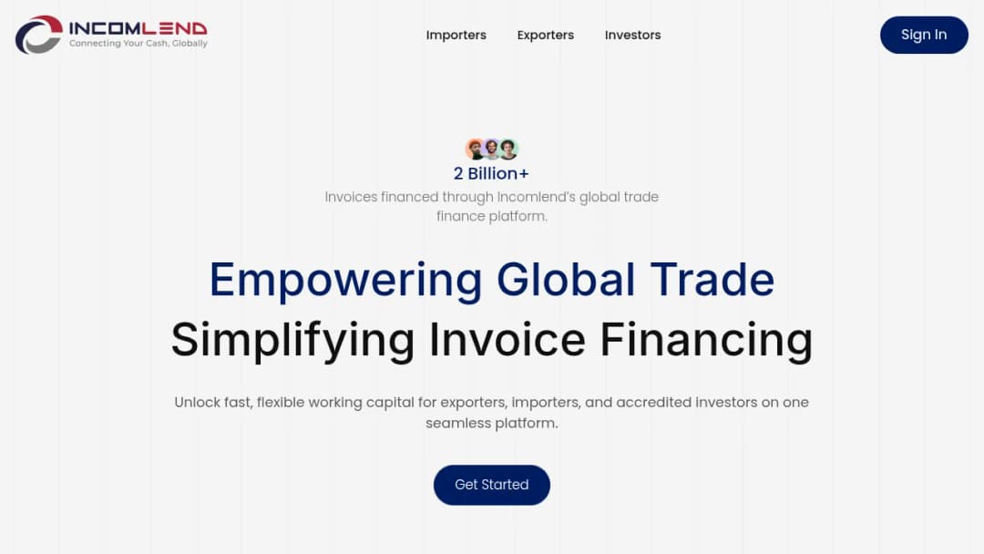 Incomlend screenshot