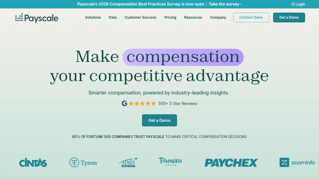 Payscale screenshot
