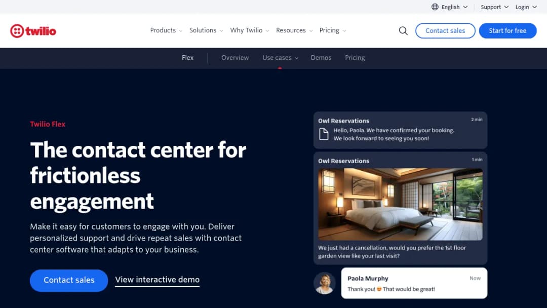 Twilio Contact center screenshot