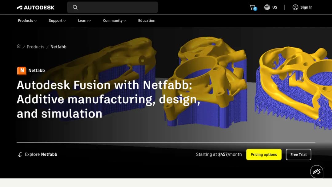 Autodesk Netfabb screenshot