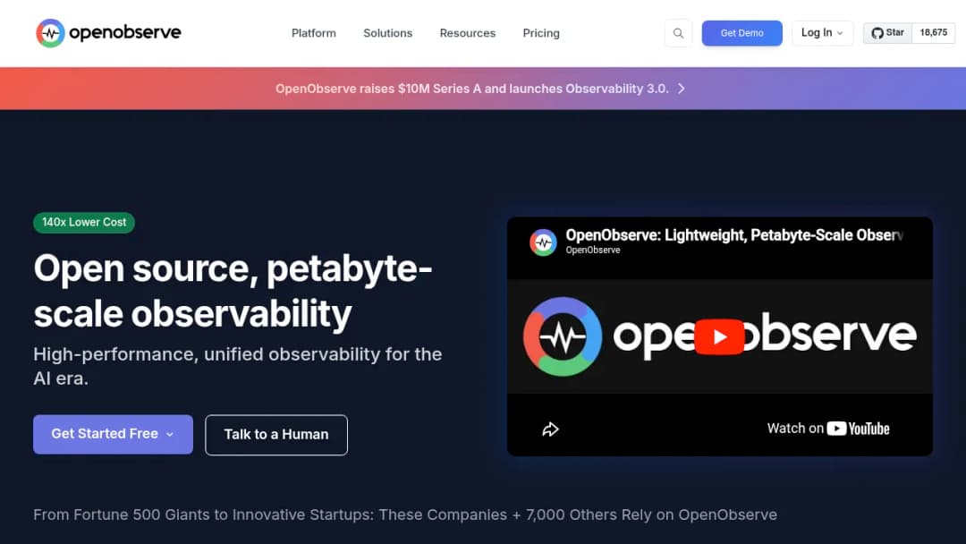OpenObserve screenshot