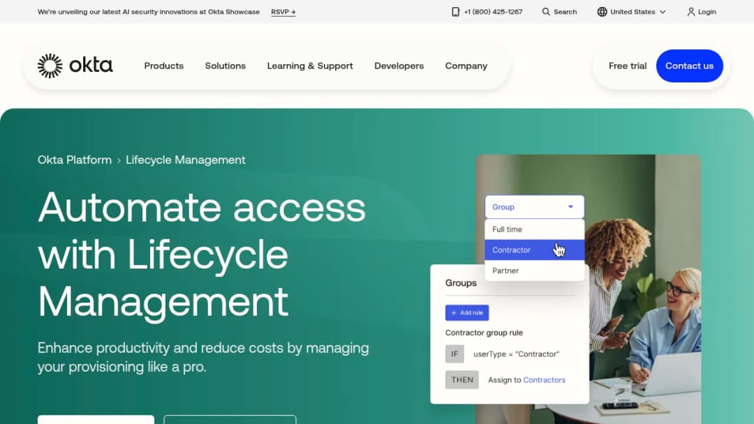 Okta Lifecycle Management screenshot