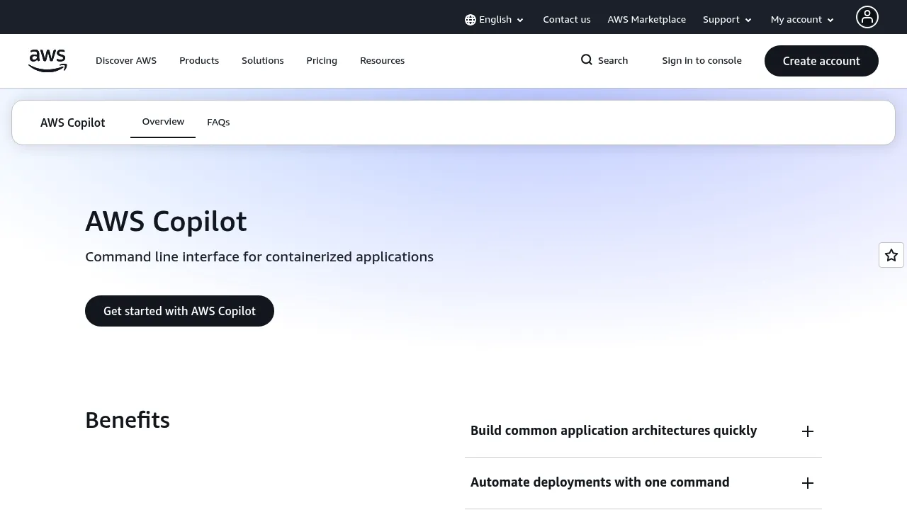 AWS Copilot screenshot