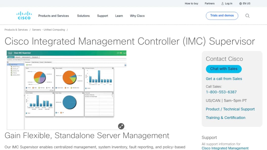 Cisco Integrated Management Controller screenshot