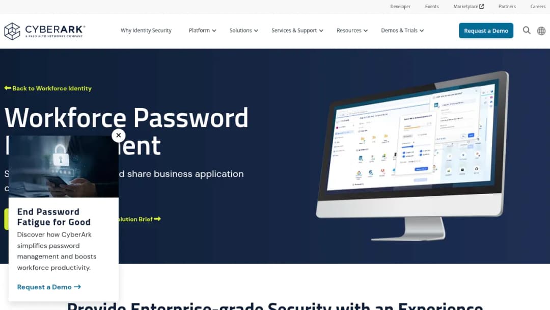 CyberArk Workforce Password Management screenshot