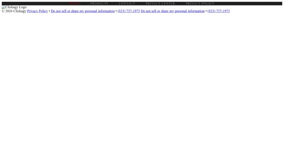 Clickagy screenshot