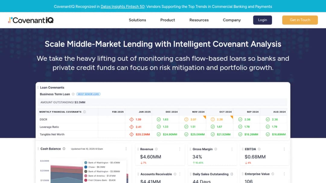 CovenantIQ screenshot