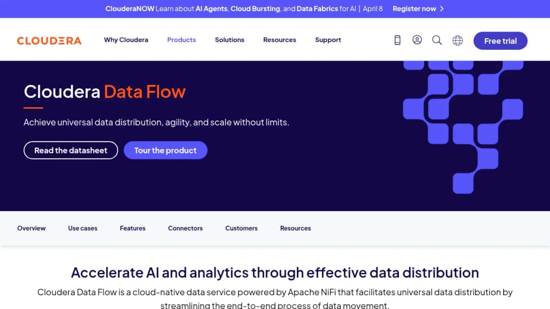 Cloudera Data Flow screenshot