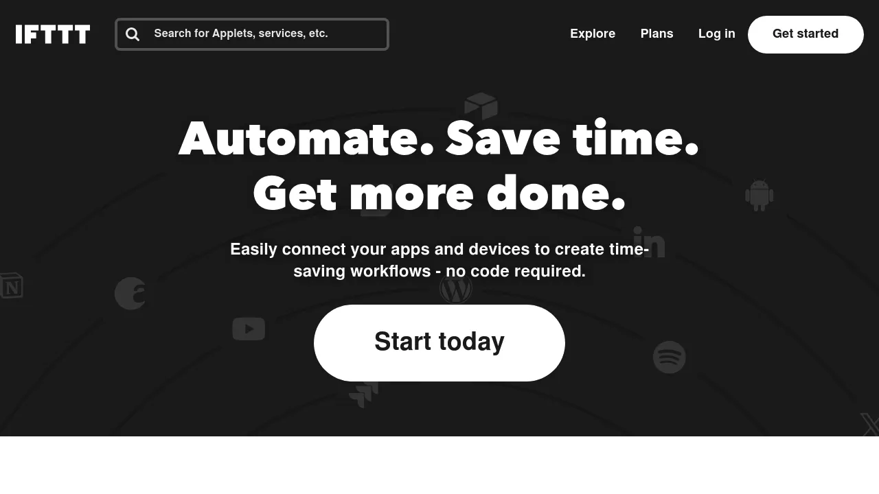 IFTTT screenshot