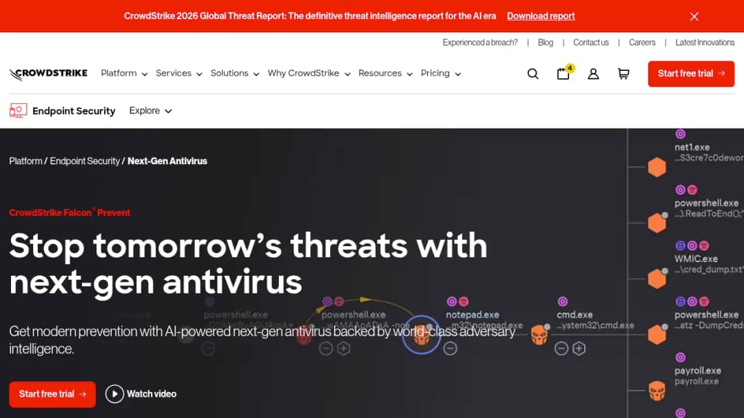 CrowdStrike Falcon Prevent screenshot