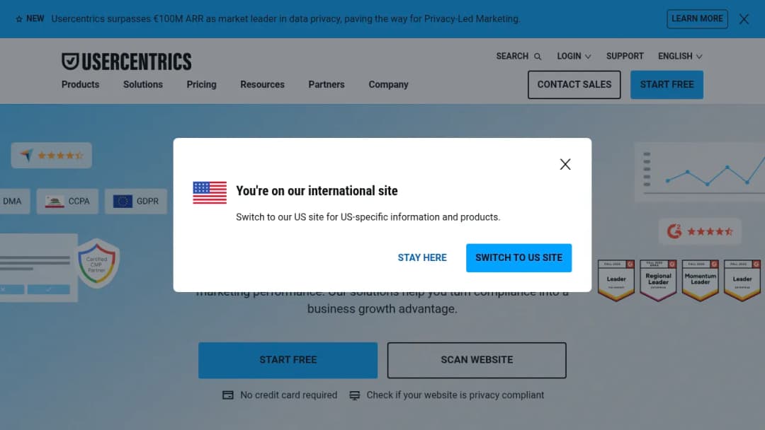 Usercentrics screenshot