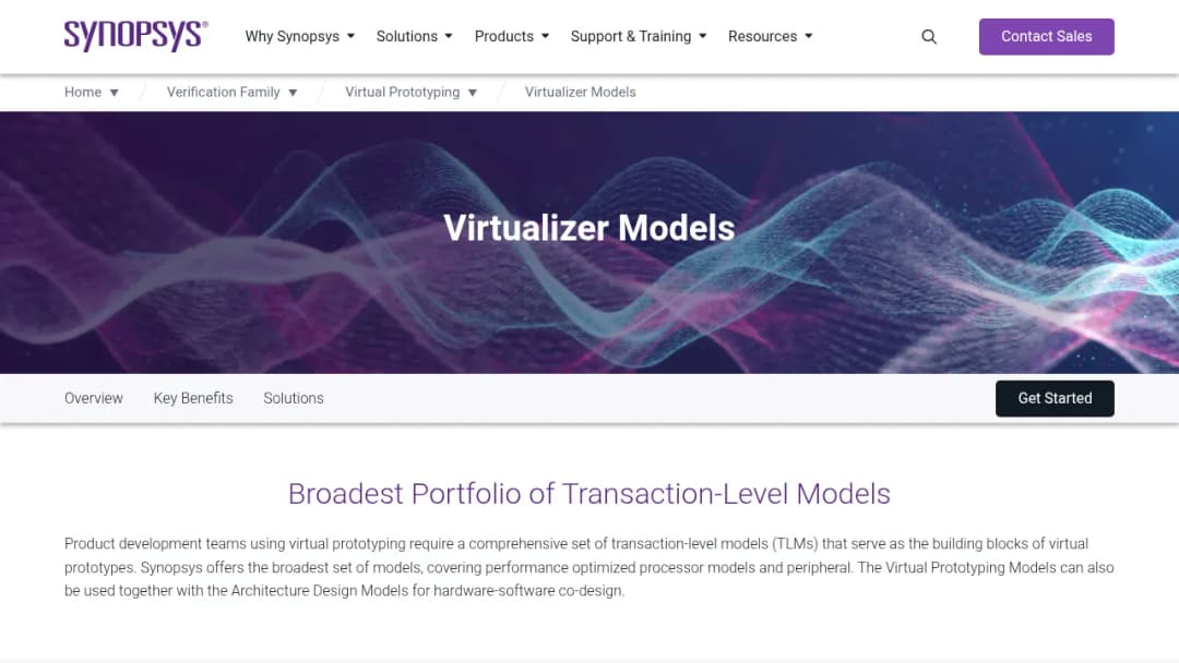 Synopsys Virtualizer Models screenshot